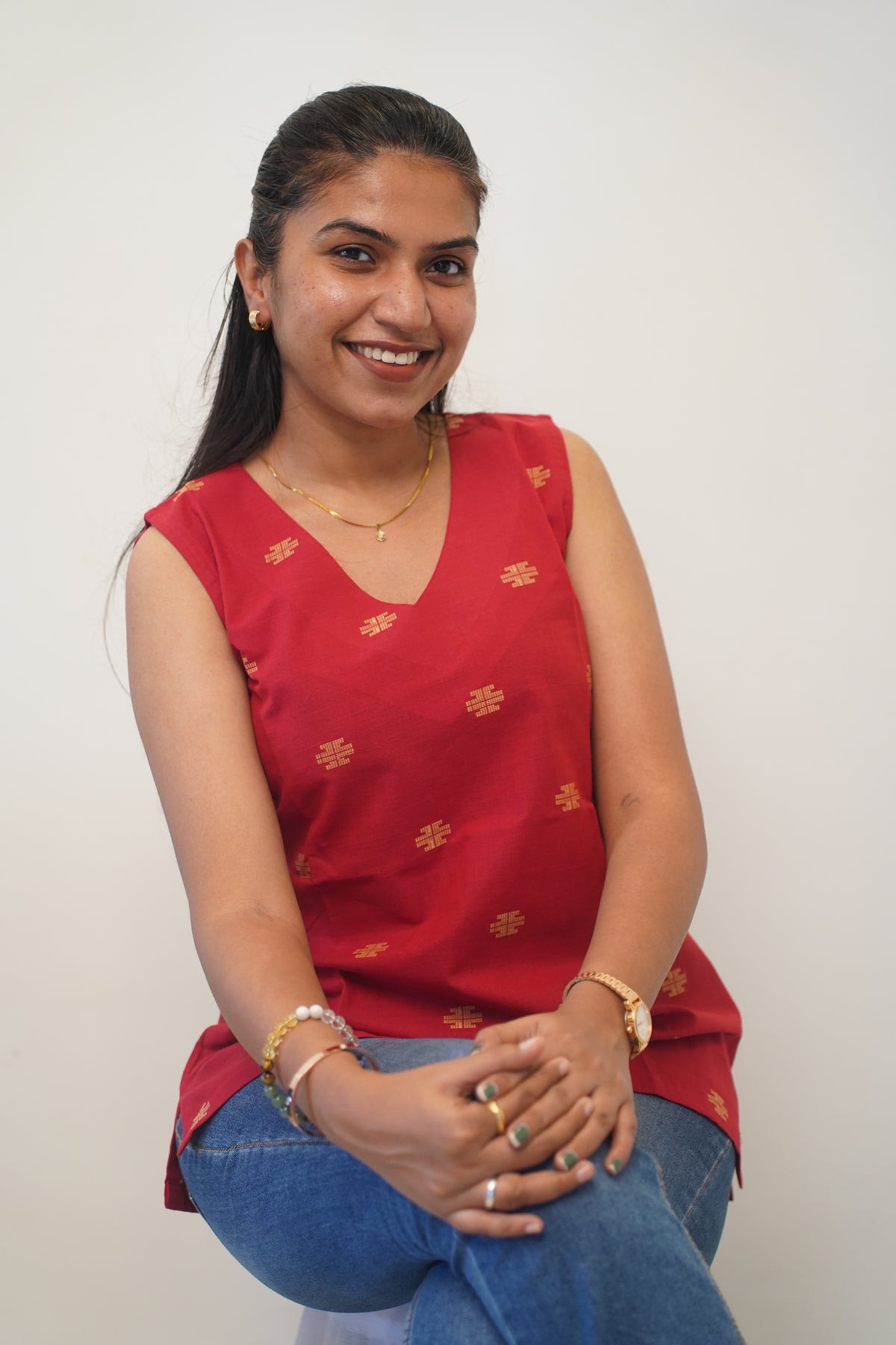 Red Cross Short Kurti