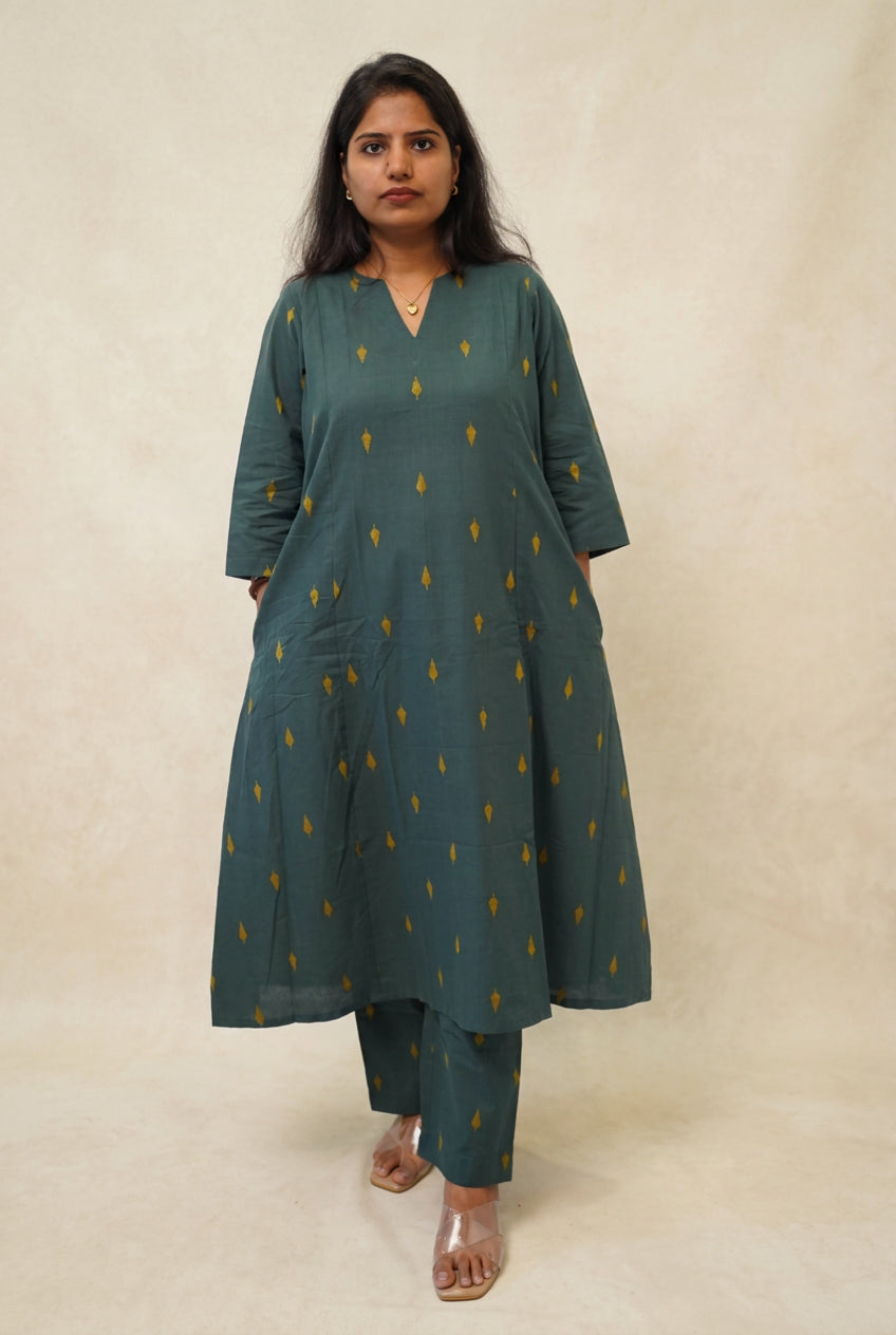Teal Motif Co-Ord Set