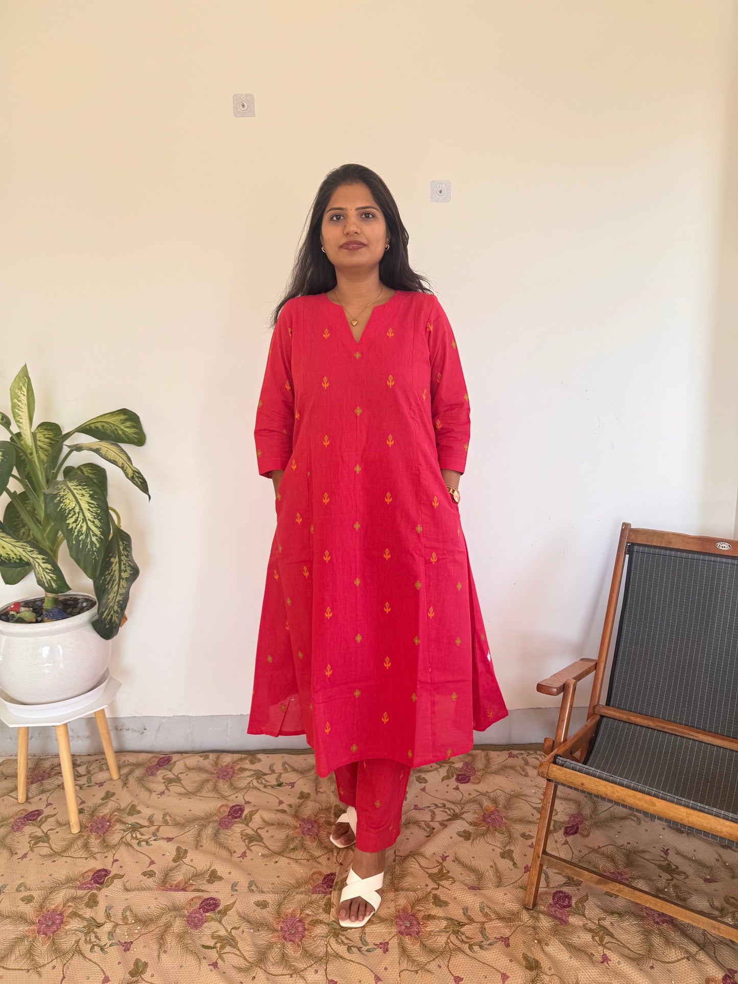 Raspberry Motif Co-Ord Set