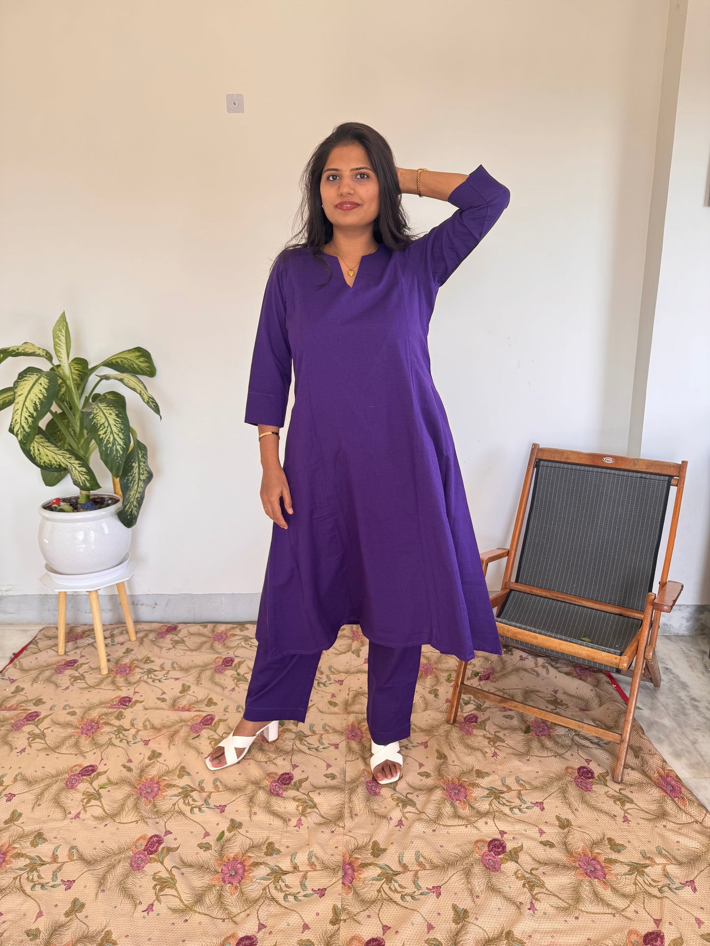 Royal Solid Co-ord Set