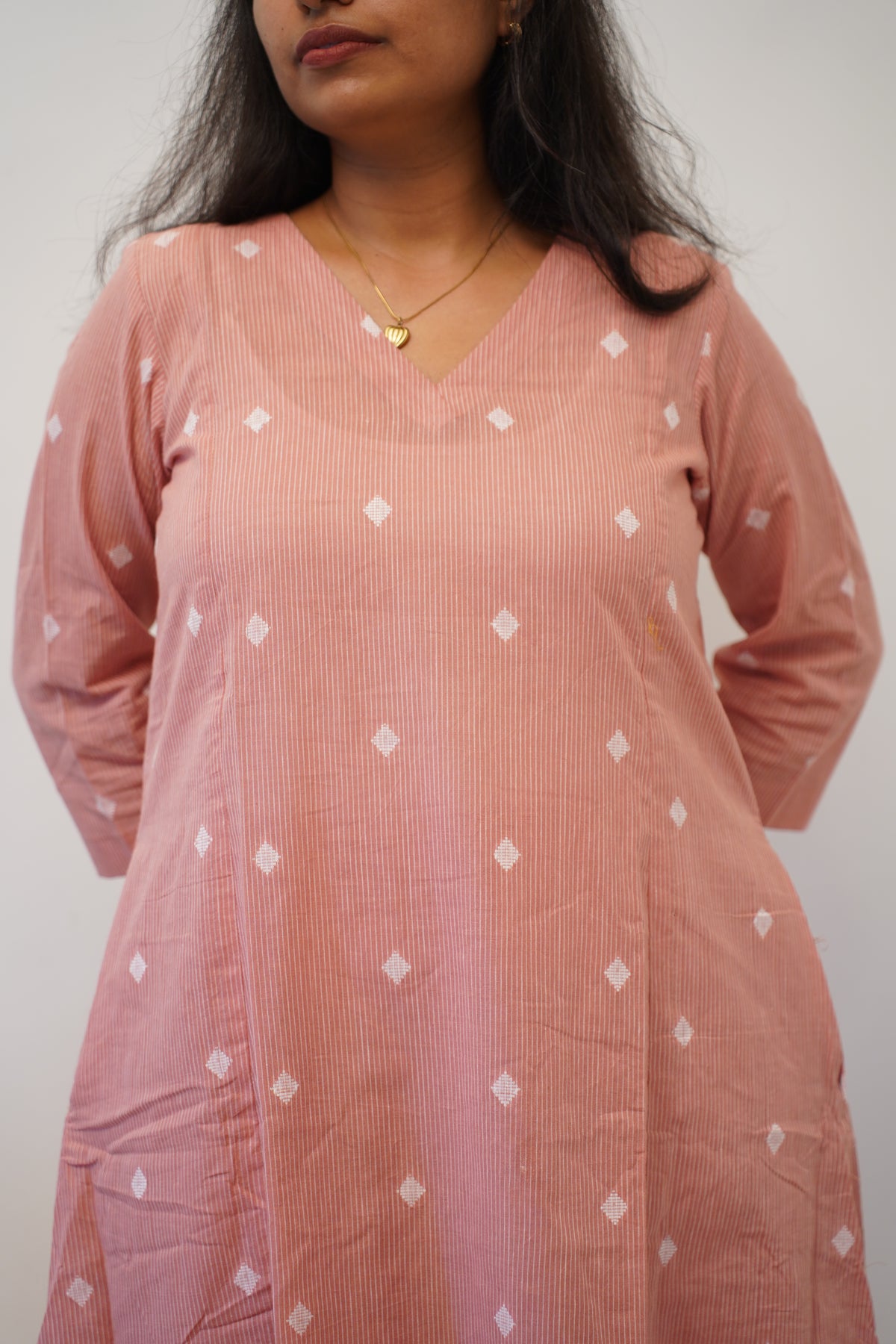 Peach Orange Diamond Co-Ord Set
