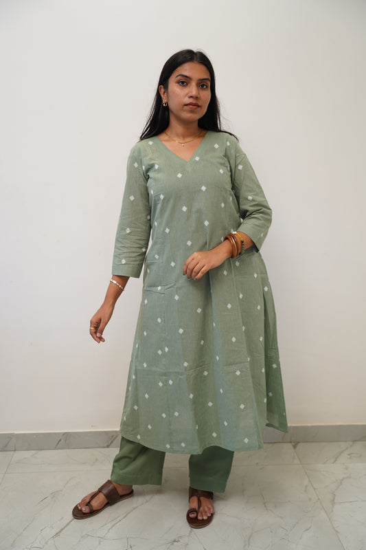 Sage Green Diamond Co-Ord Set