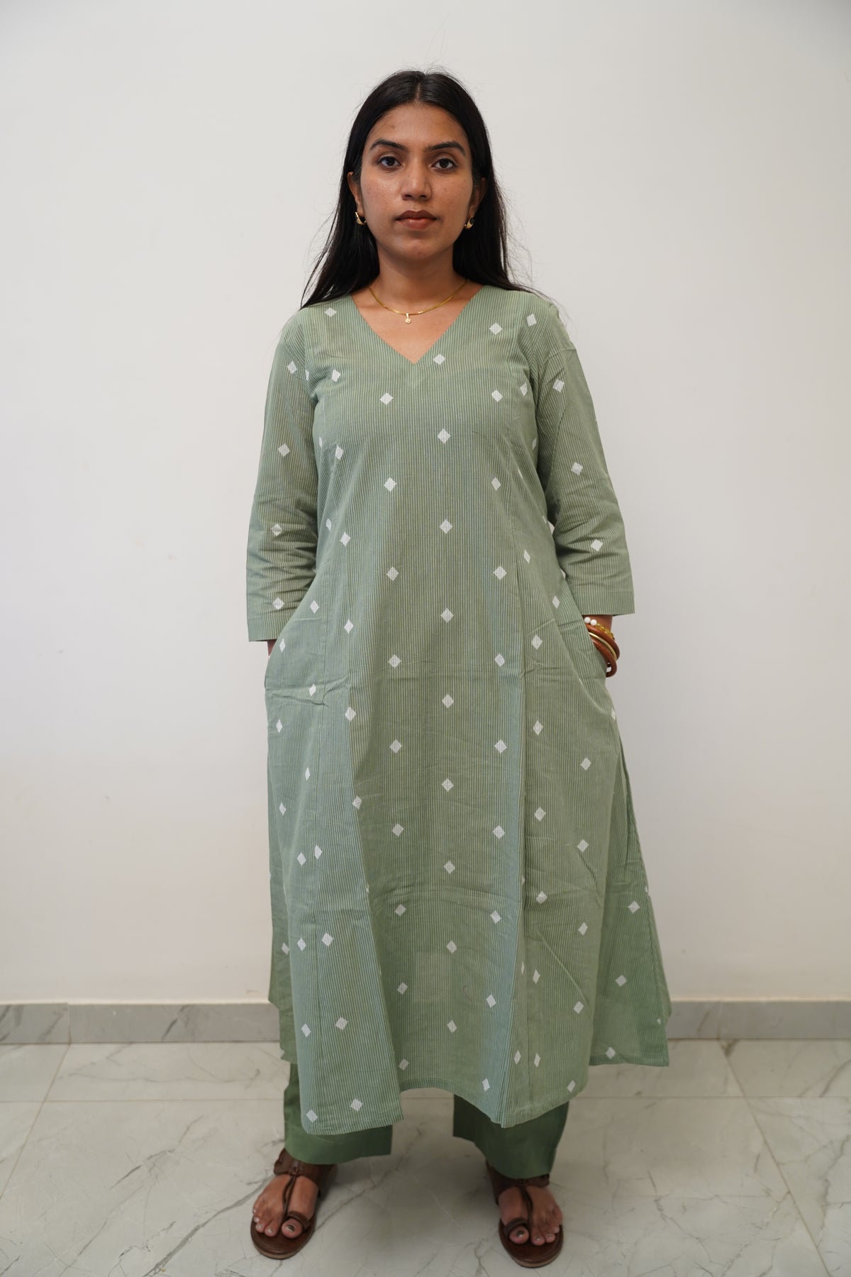 Sage Green Diamond Co-Ord Set