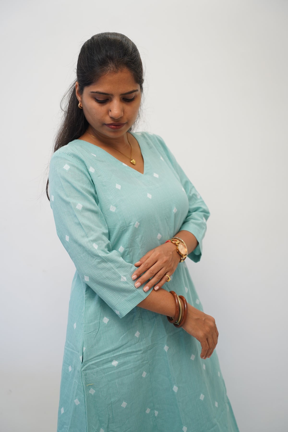 Mint Aqua Diamond Co-Ord Set