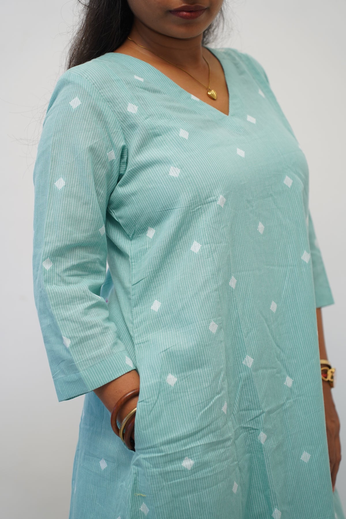 Mint Aqua Diamond Co-Ord Set