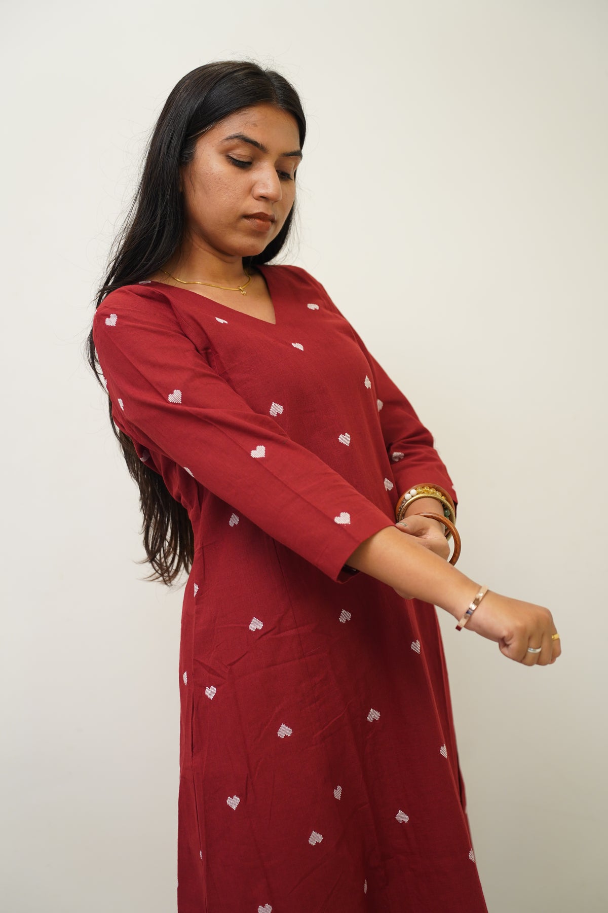 Maroon Bloom Co-Ord Set