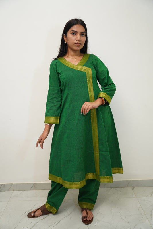 Emerald Green Border Co-Ord Set