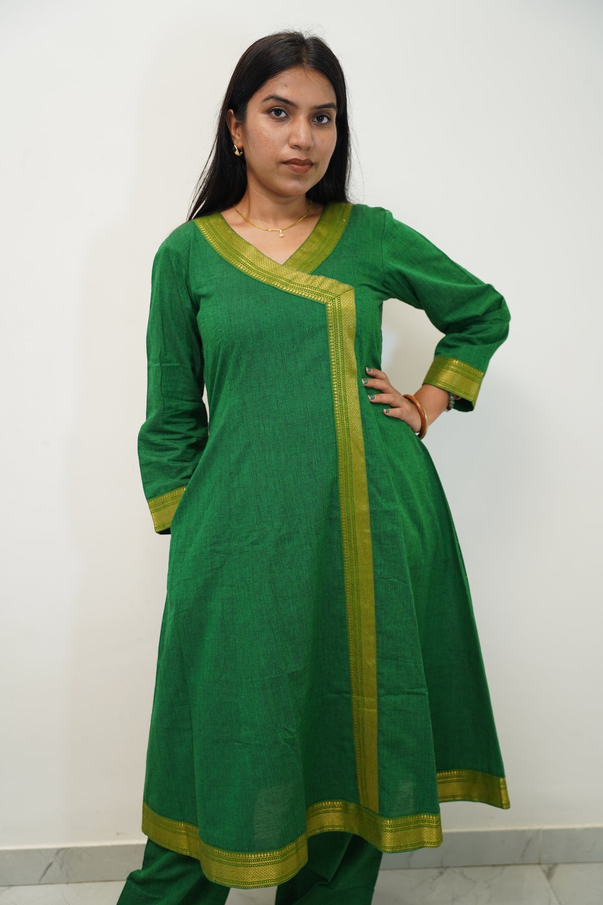 Emerald Green Border Co-Ord Set