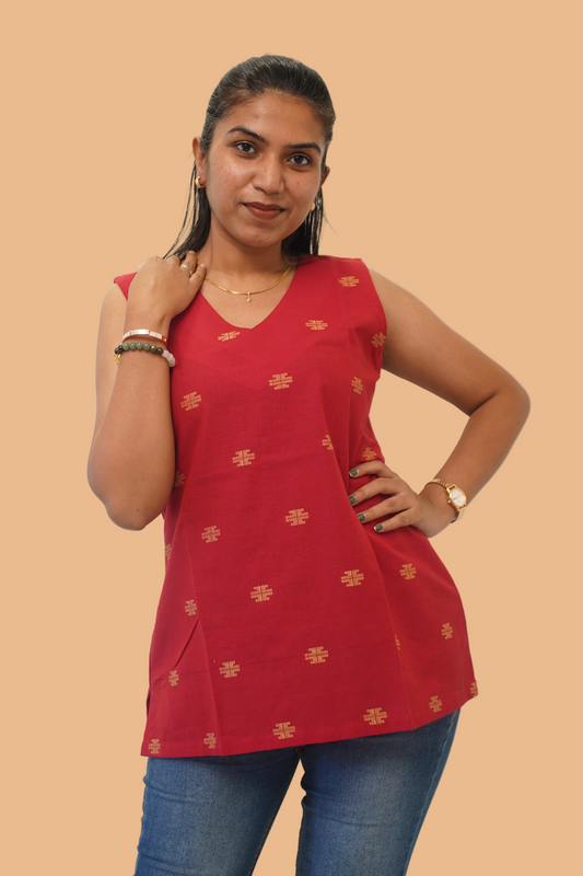 Red Cross Short Kurti