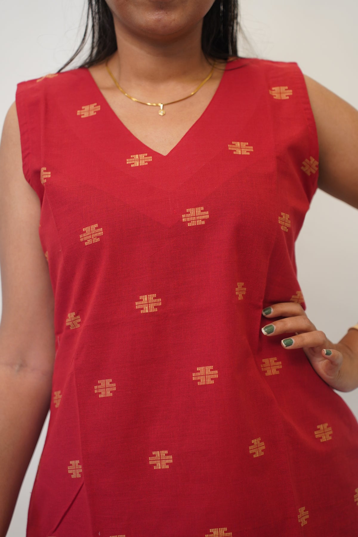 Red Cross Short Kurti