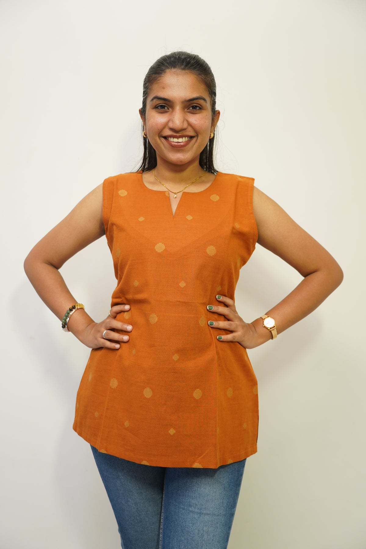 Amber Polka Short Kurti