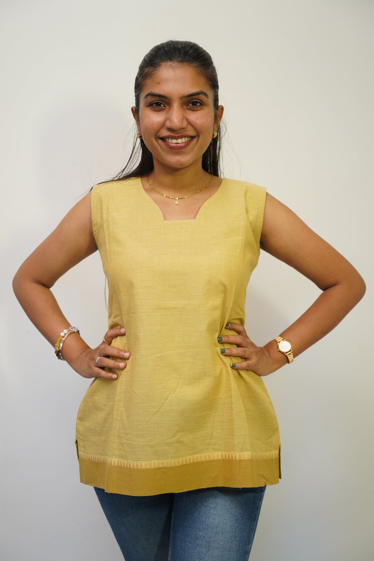 Temple Border Short Kurti