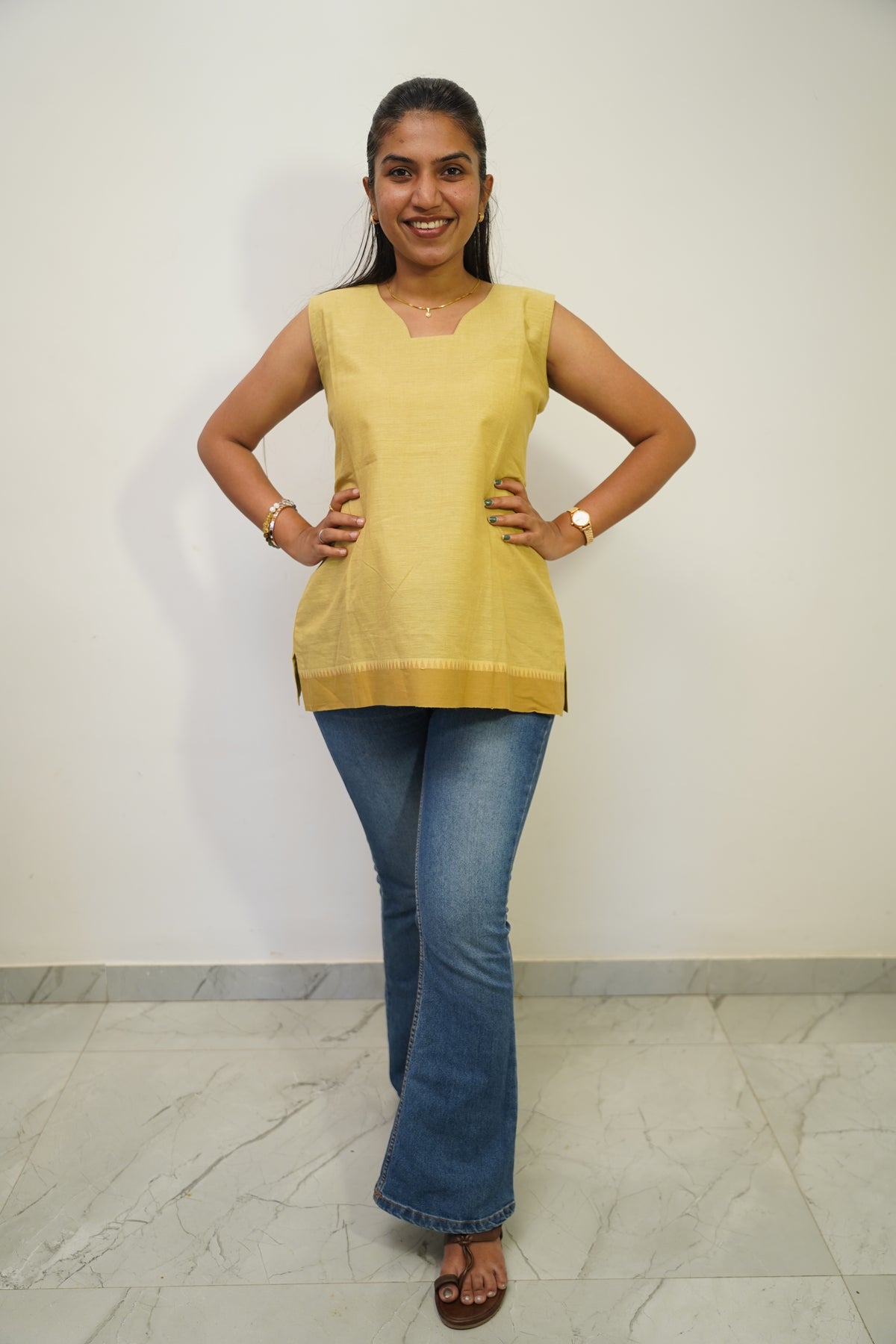 Temple Border Short Kurti