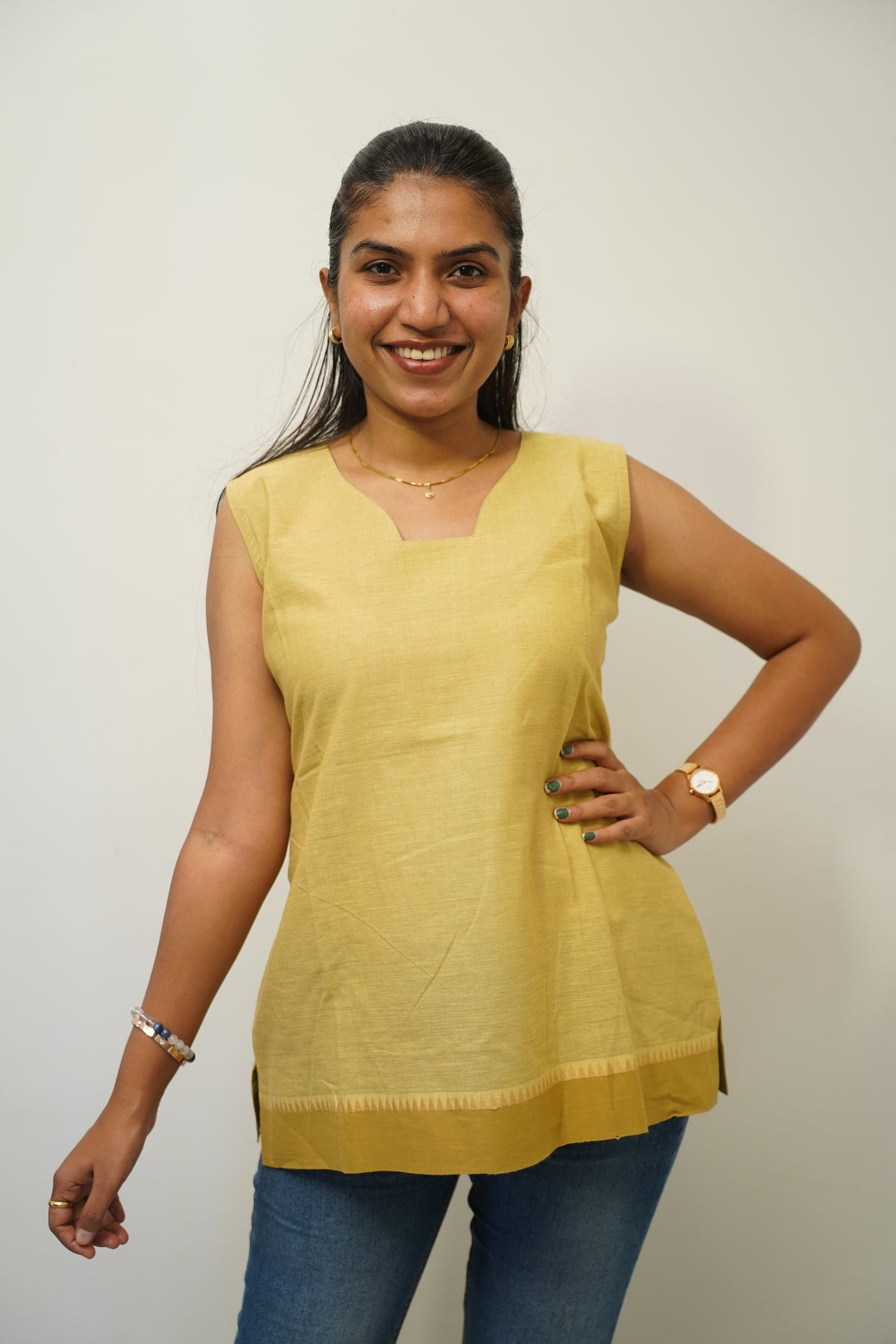 Temple Border Short Kurti