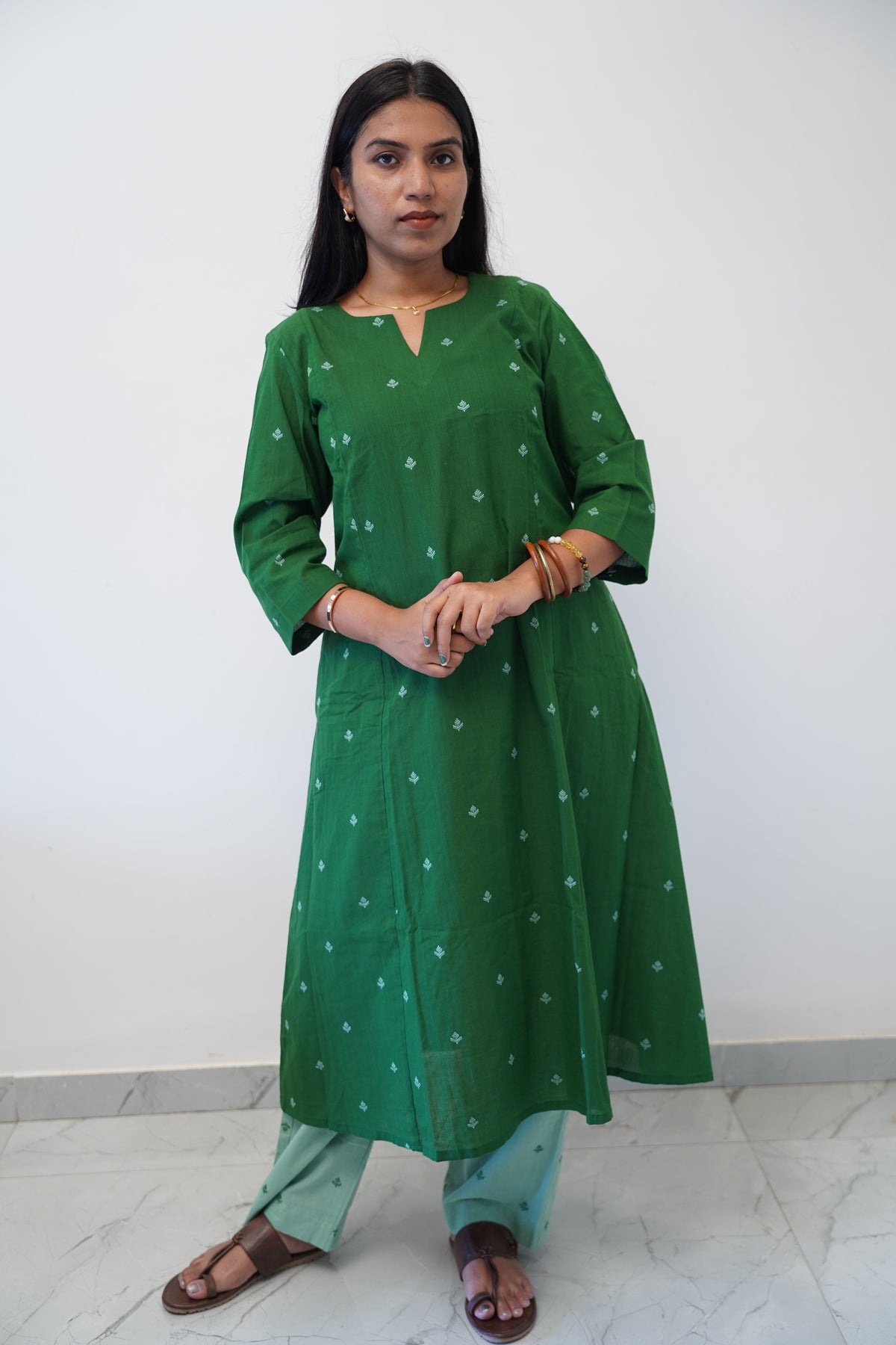 Emerald Fern Kurta Set
