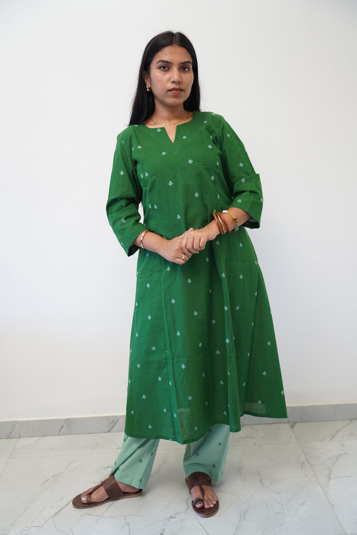 Emerald Fern Kurta Set