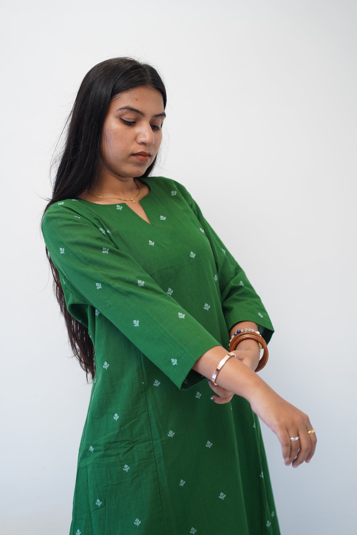 Emerald Fern Kurta Set