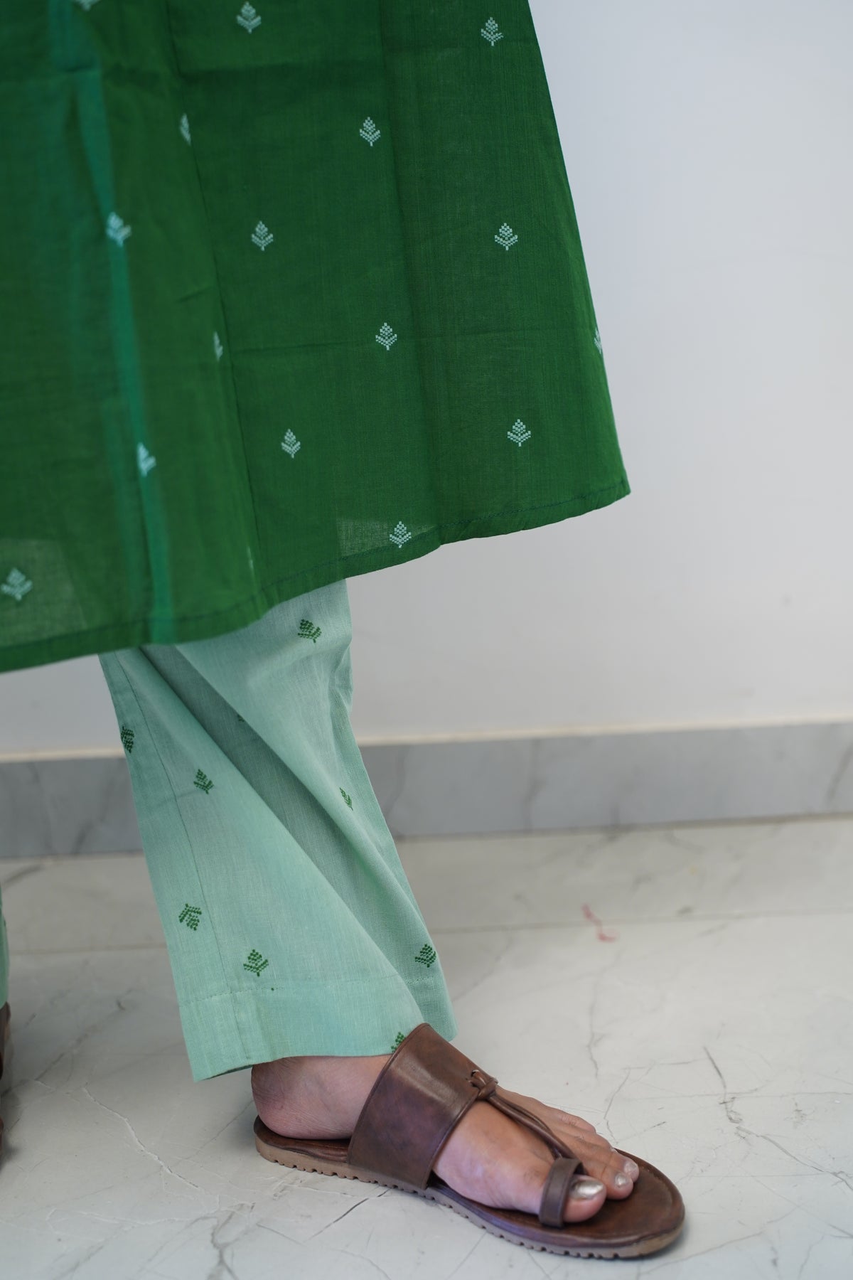 Emerald Fern Kurta Set
