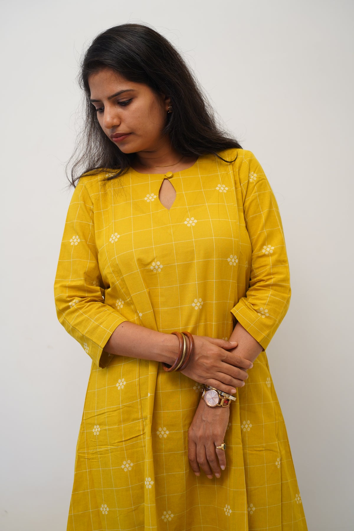 Mustard Check Co-ord Set