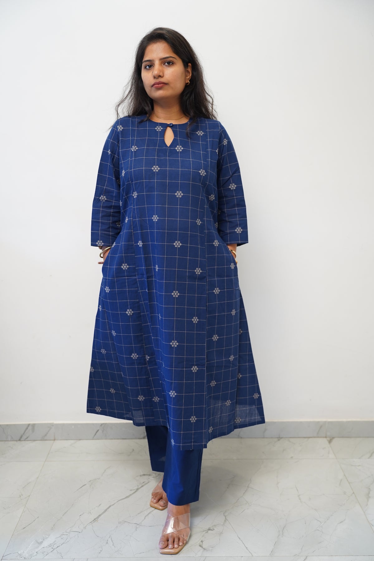 Indigo Check Co-ord Set