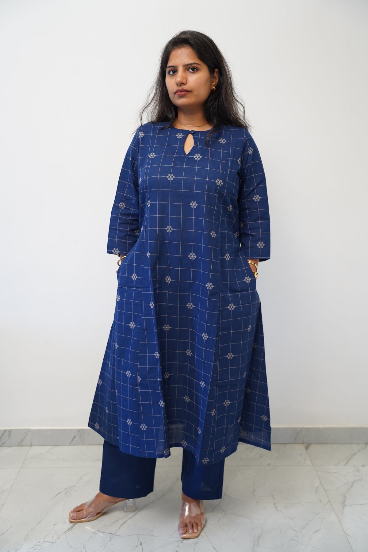 Indigo Check Co-ord Set