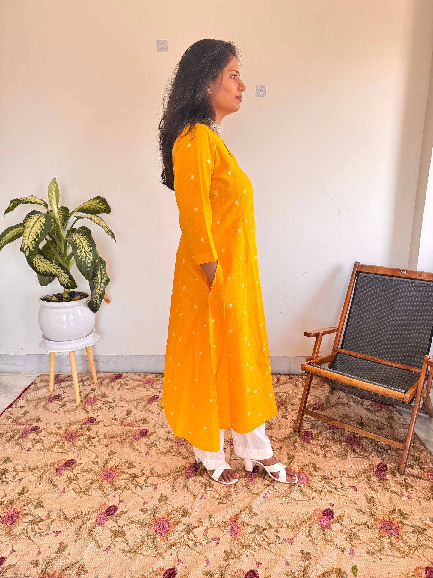 Sunshine Polka Kurta Set