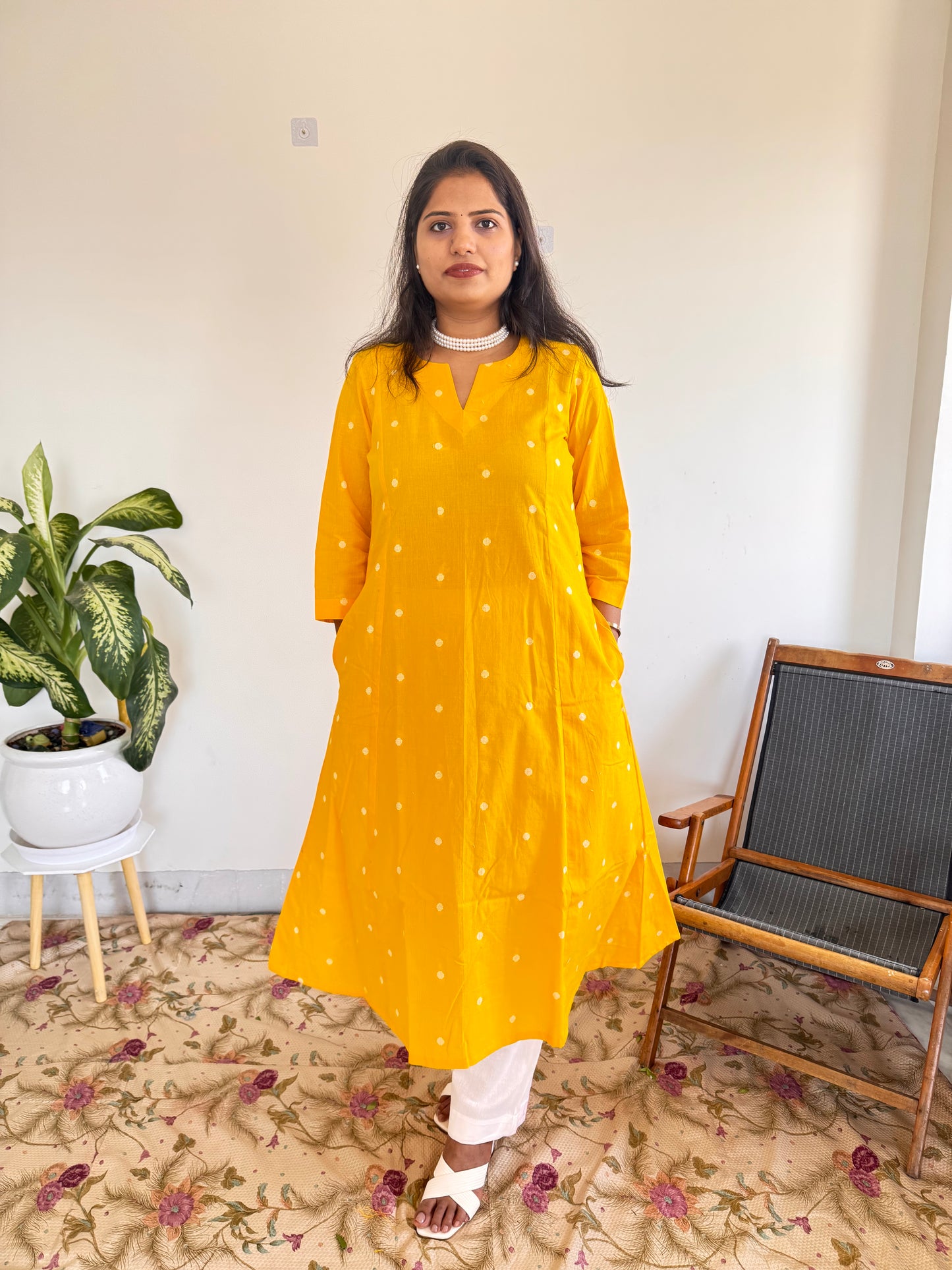 Sunshine Polka Kurta Set