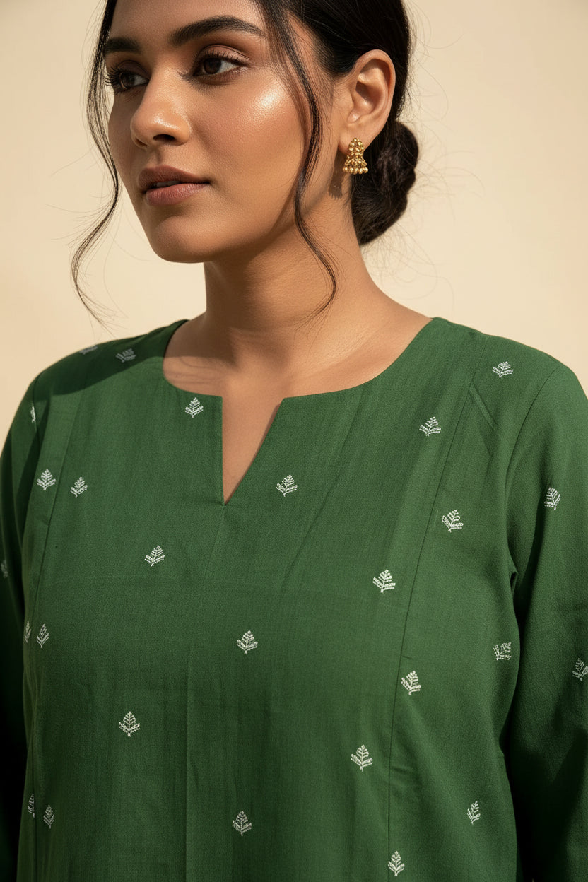 Emerald Fern Kurta Set