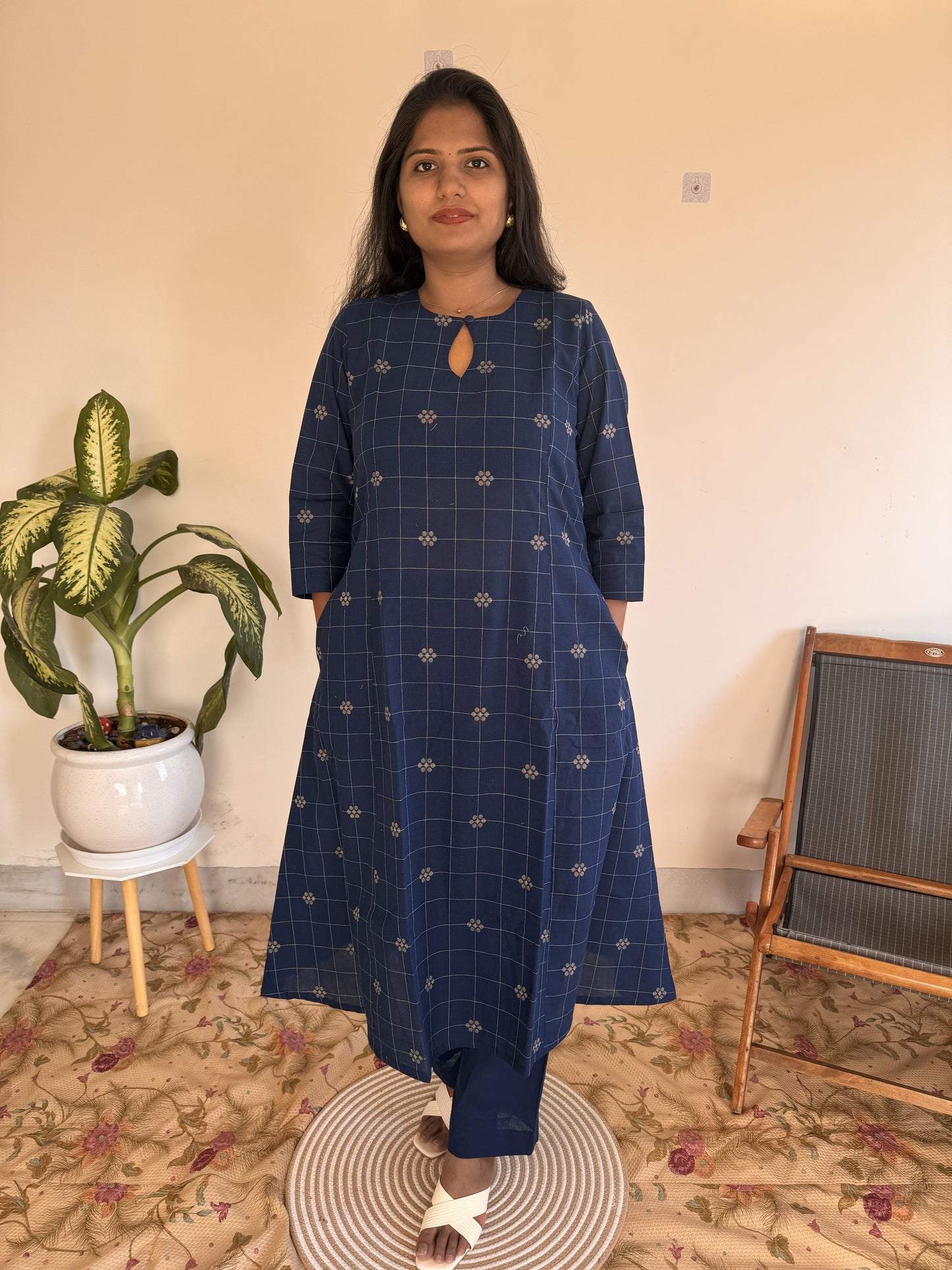 Indigo Check Co-ord Set