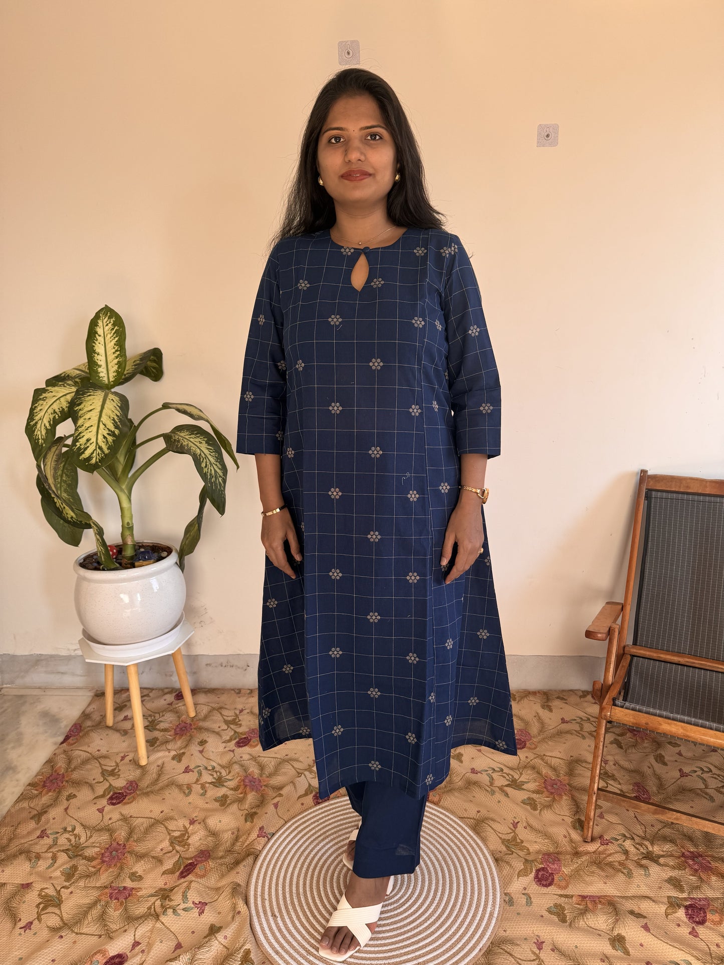 Indigo Check Co-ord Set
