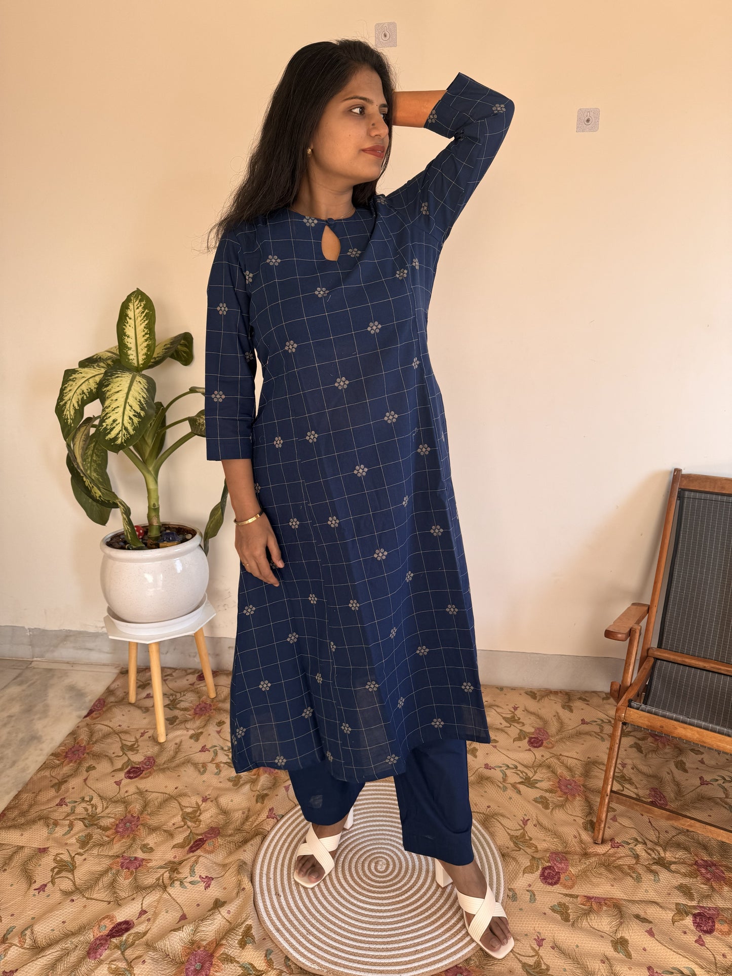 Indigo Check Co-ord Set