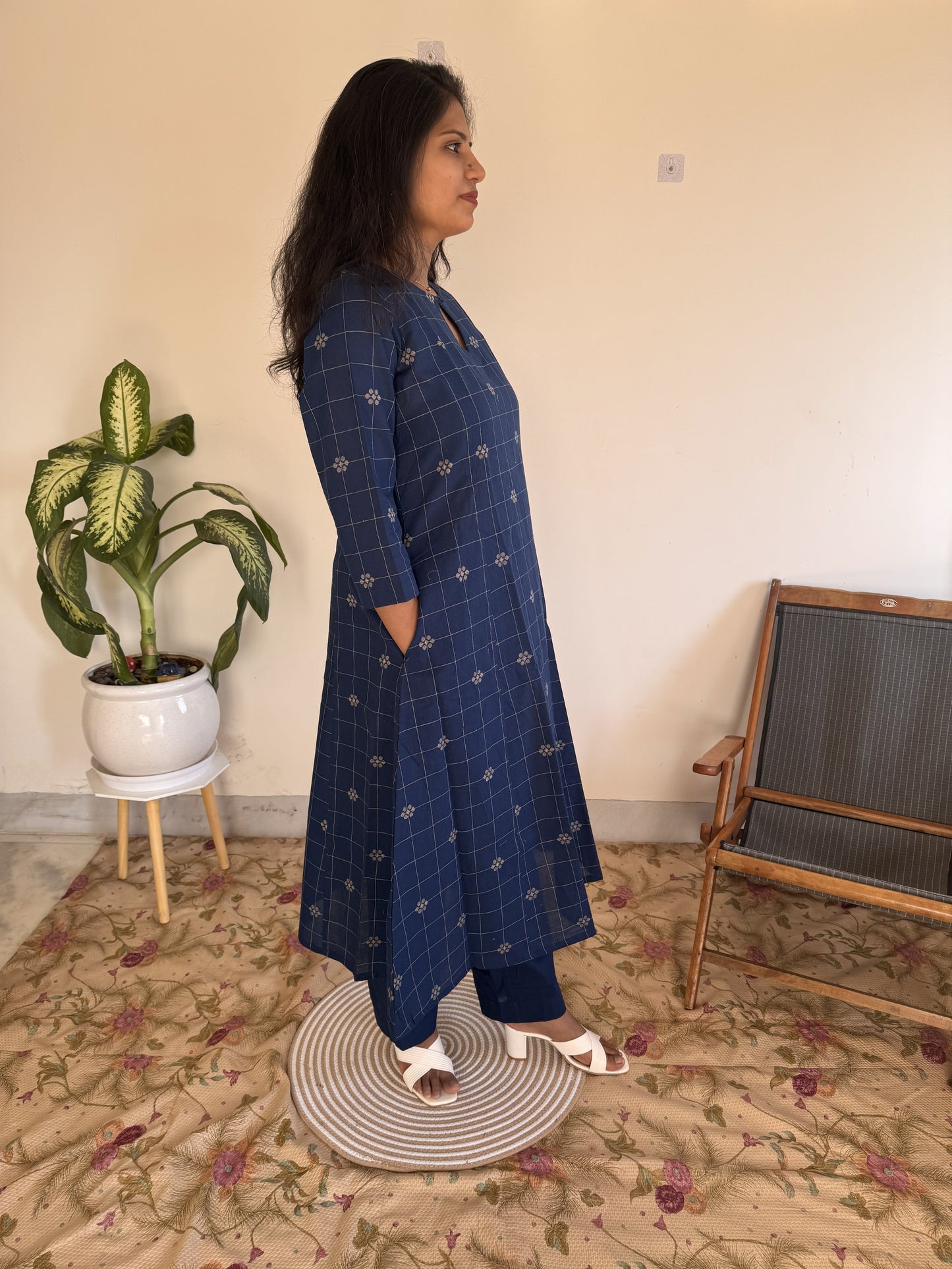 Indigo Check Co-ord Set