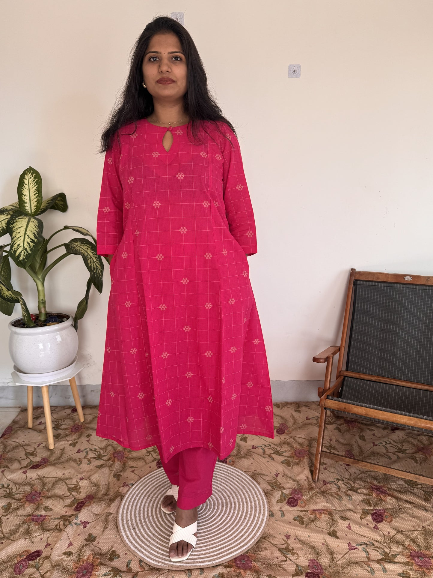 Pink Check Co-ord Set