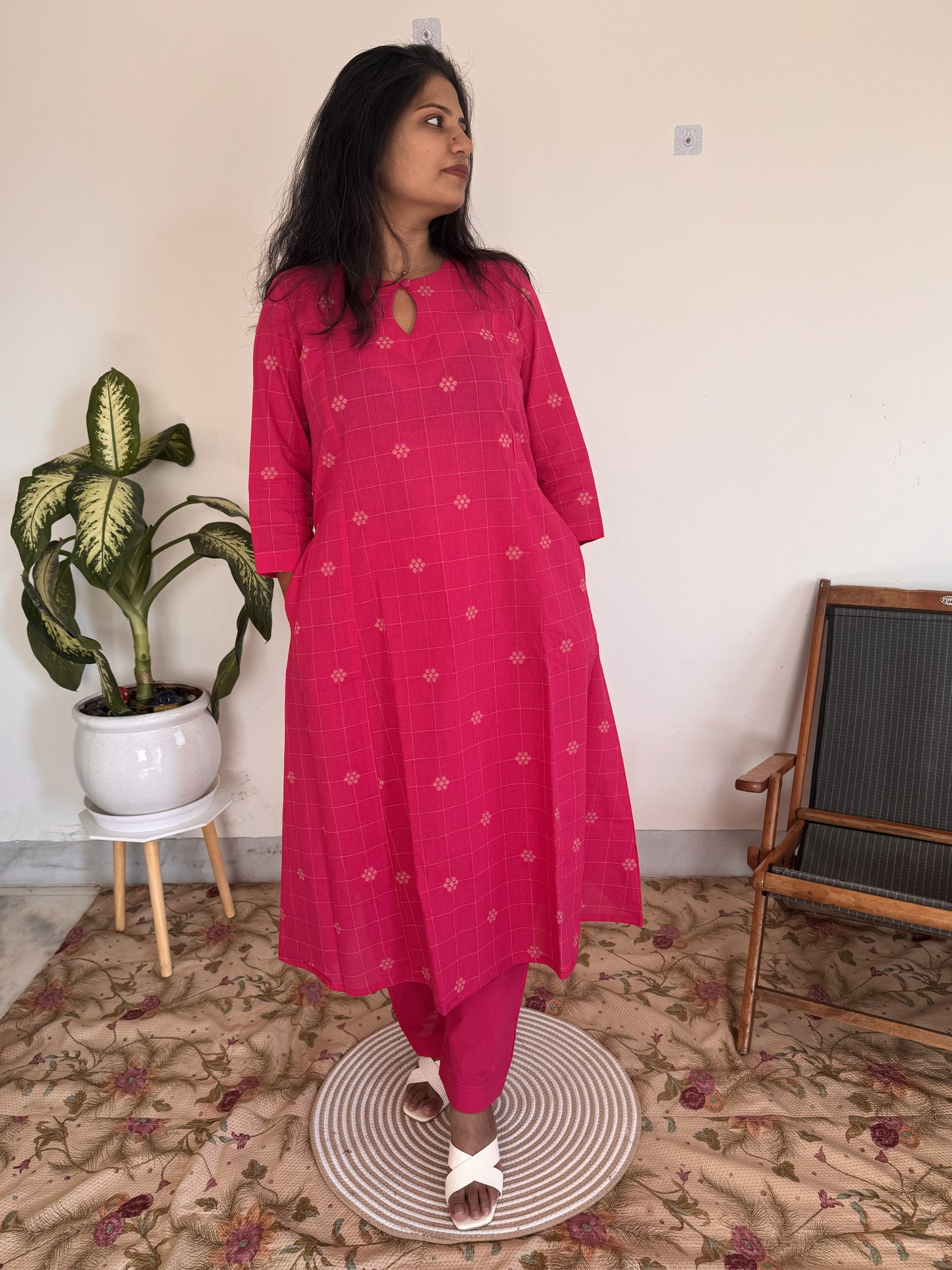 Pink Check Co-ord Set