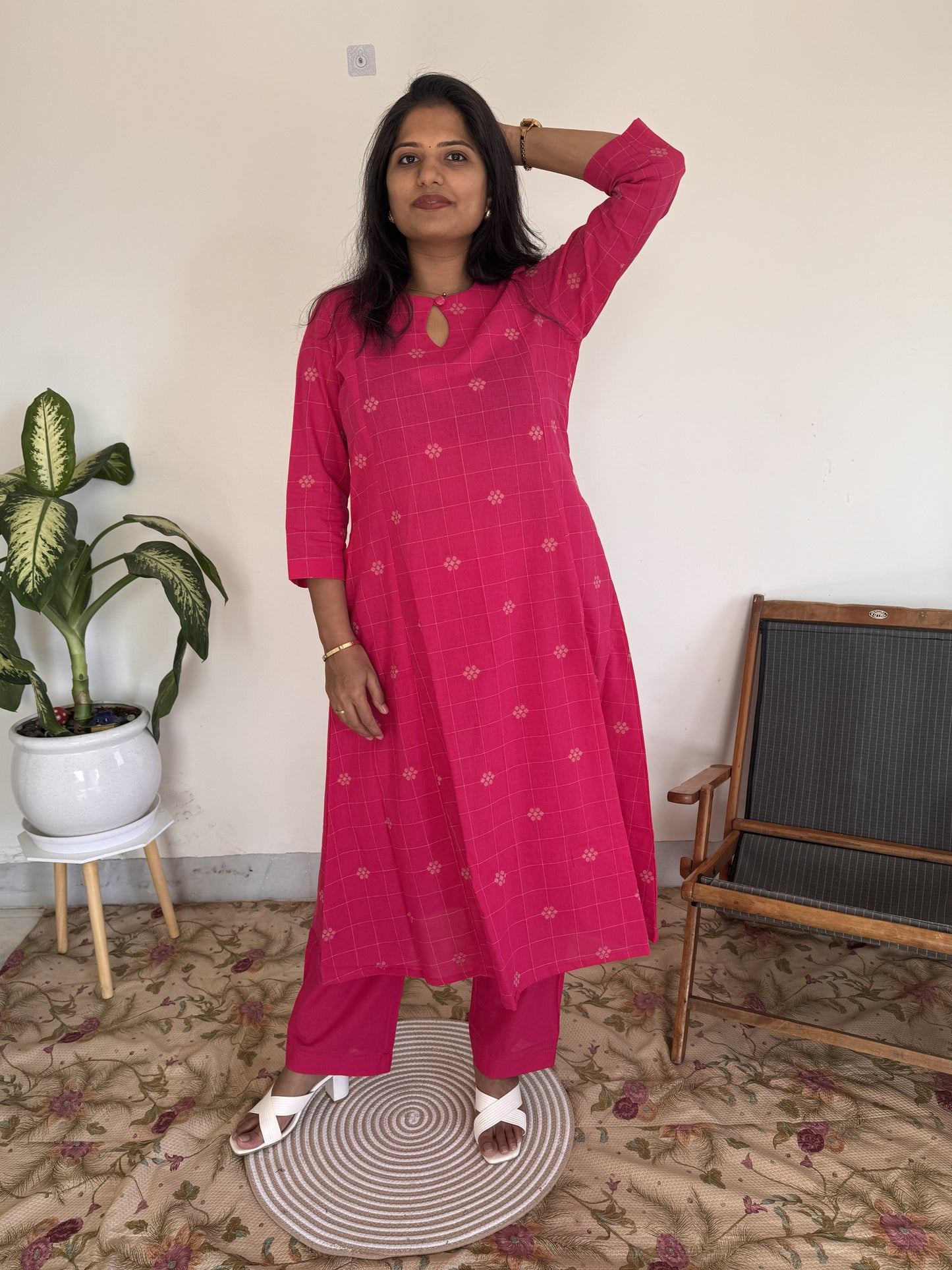Pink Check Co-ord Set