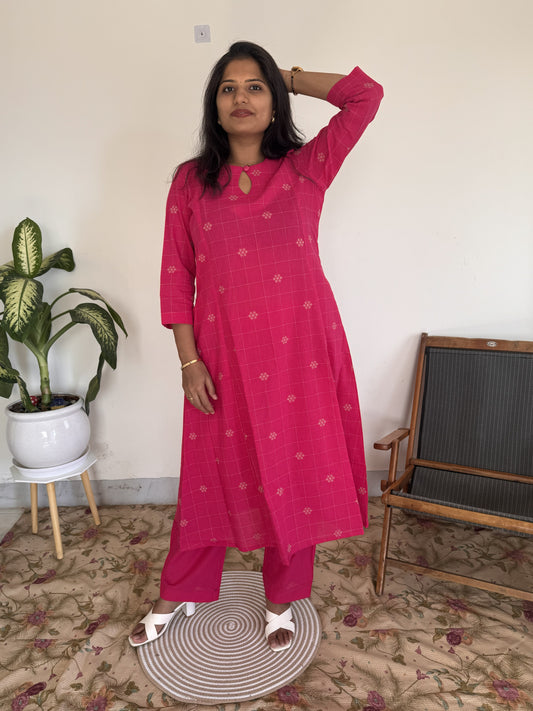Pink Check Co-ord Set
