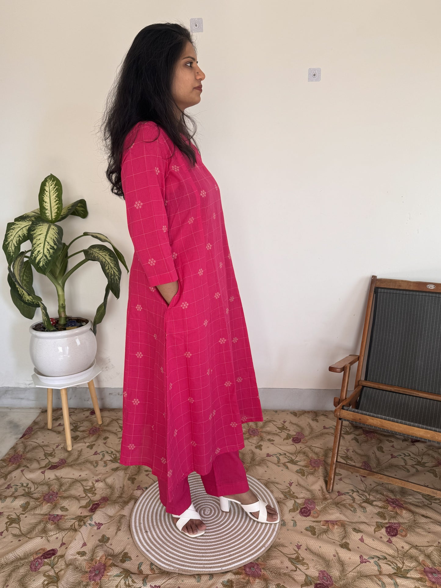 Pink Check Co-ord Set