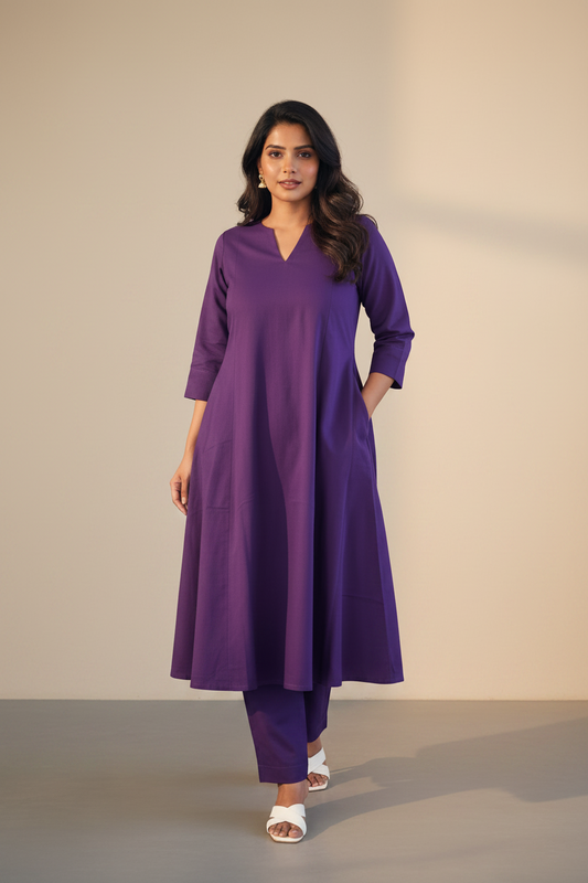 Royal Solid Co-ord Set