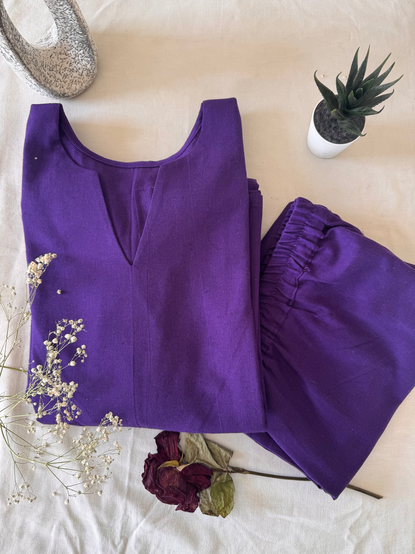 Royal Solid Co-ord Set