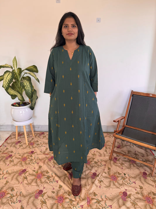 Teal Motif Co-Ord Set